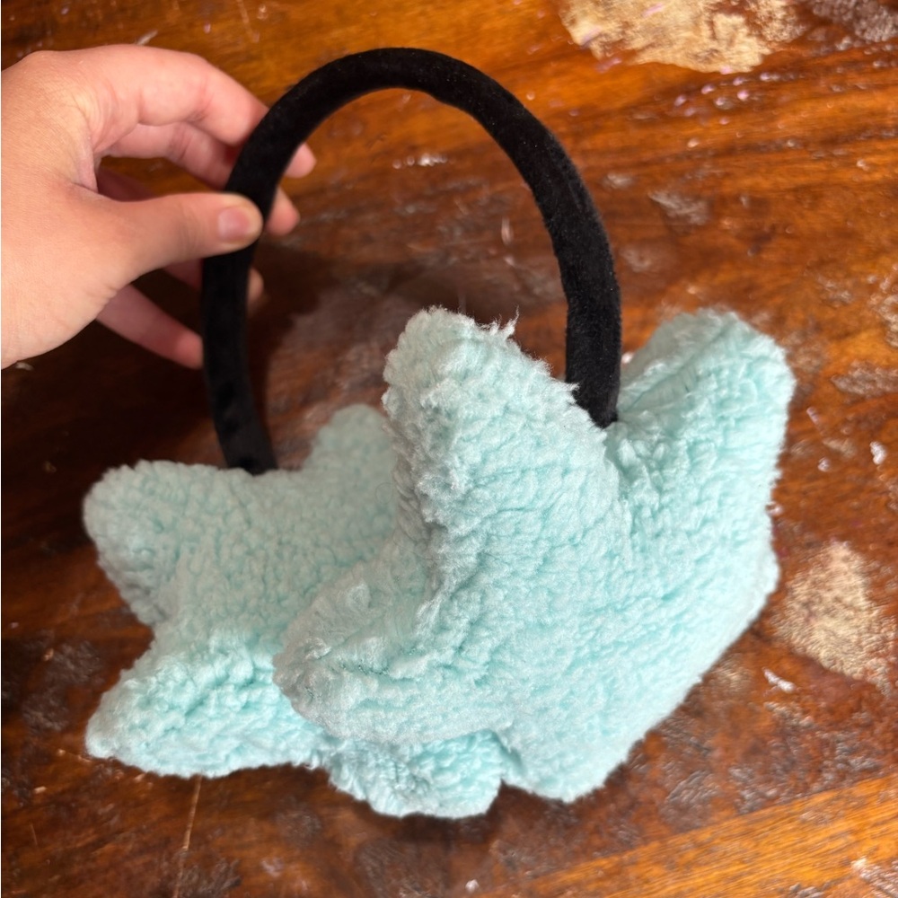 Original Handsomegirly Teal Star Shaped Handmade Earmuffs